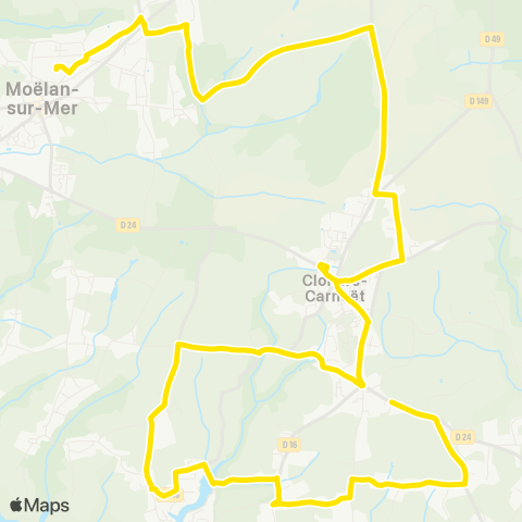 TBK Clohars - Collège Moëlan (Ex M8) map