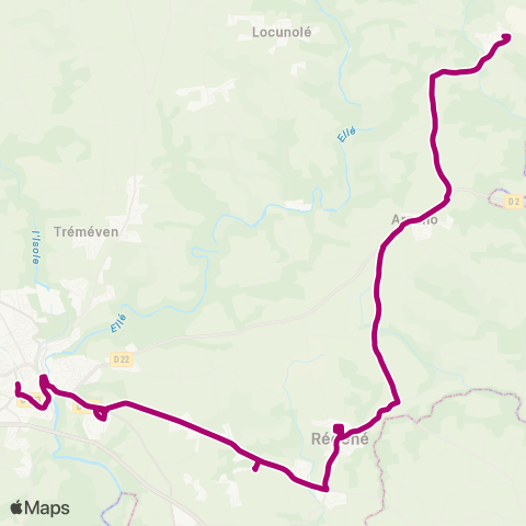 TBK Guilligomarc'h - Arzano - Quimperlé map