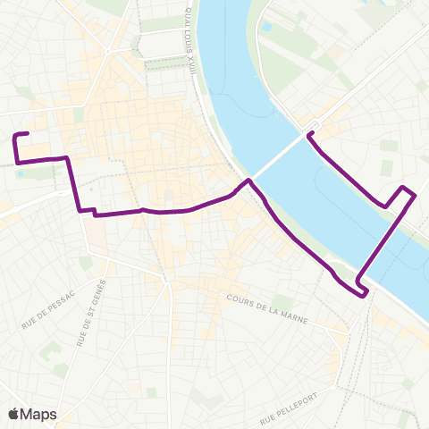 TBM Bus Relais A map