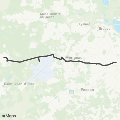 TBM Directe 51 map