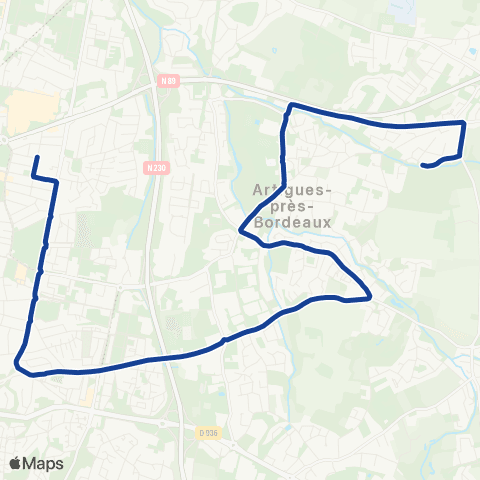TBM - Lignes ScoDi Scodi S01 map