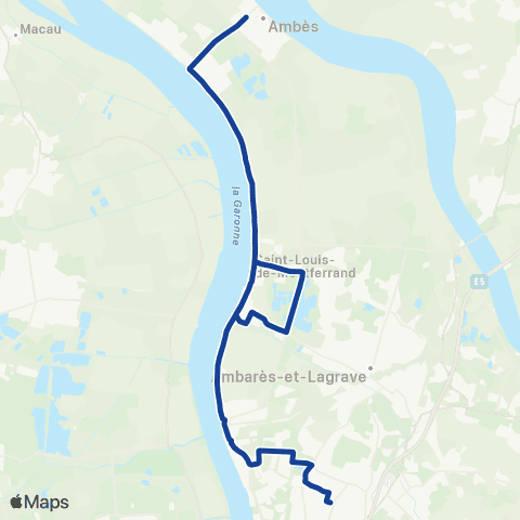 TBM - Lignes ScoDi Scodi S24 map