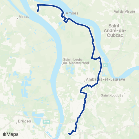 TBM - Lignes ScoDi Scodi S27 map