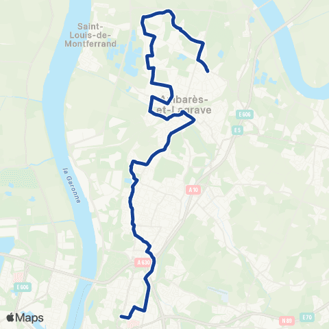 TBM - Lignes ScoDi Scodi S28 map