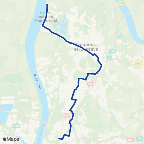 TBM - Lignes ScoDi Scodi S30 map