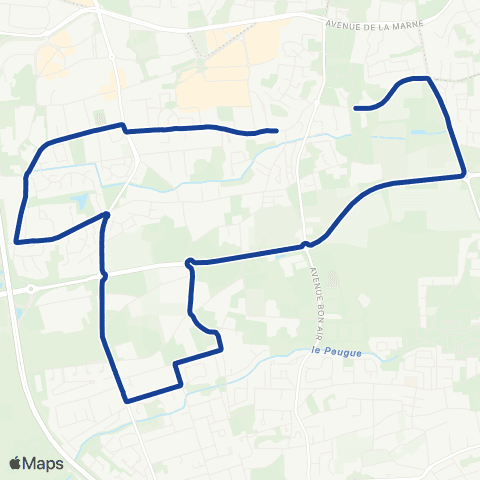 TBM - Lignes ScoDi Scodi S34 map