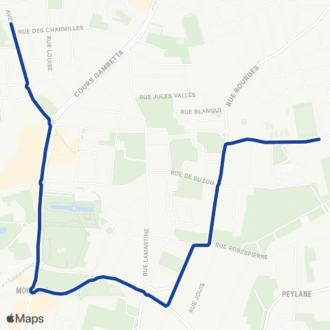TBM - Lignes ScoDi Scodi S47 map