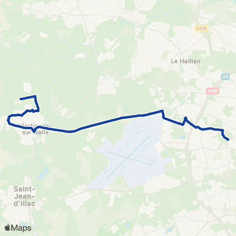 TBM - Lignes ScoDi Scodi S56 map