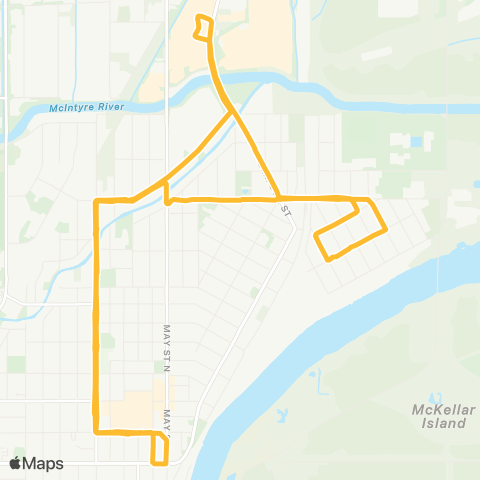 Thunder Bay Transit East End map