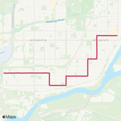Thunder Bay Transit  map