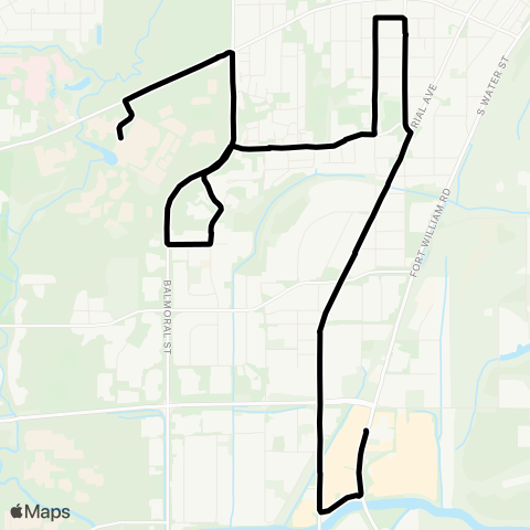 Thunder Bay Transit  map
