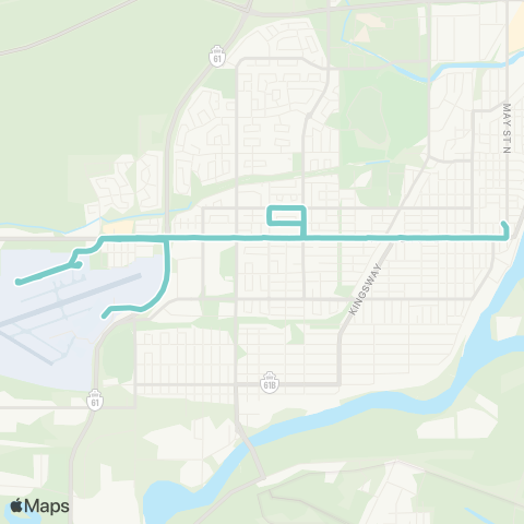 Thunder Bay Transit Arthur map