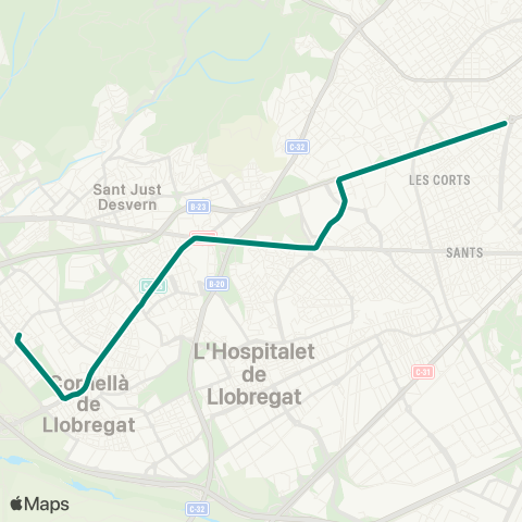 Trambaix & Trambesòs Francesc Macià - Bon Viatge map