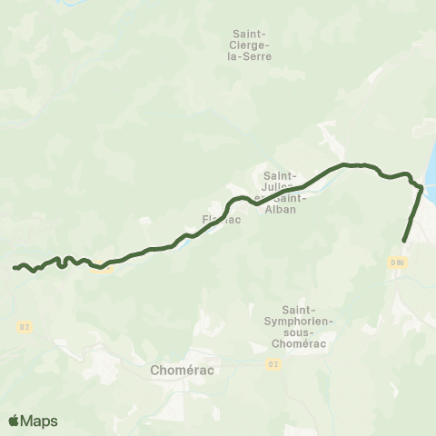 T'Cap - Réseau scolaire Flaviac-St Julien en St Alban-le Pouzin Collège Alex Mézenc map