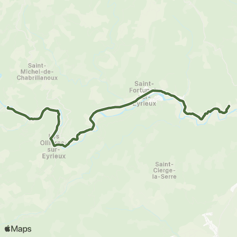 T'Cap - Réseau scolaire St Fortunat-Dunière-les Ollières-St Sauveur de Montagut Collège de l'Eyrieux map