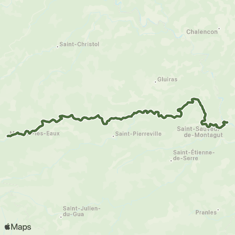 T'Cap - Réseau scolaire Marcols les Eaux-Albon-St Pierreville-Gluiras-St Sauveur de Montagut Collège de l'Eyrieux map