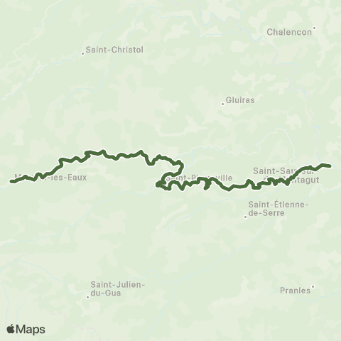 T'Cap - Réseau scolaire Marcols les Eaux-Albon-St Pierreville-St Sauveur de Montagut Correspondance Privas map