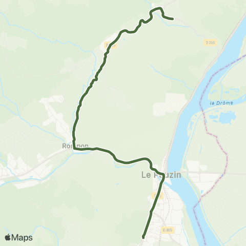 T'Cap - Réseau scolaire Rompon Rondette-Rompon les Fonts du Pouzin-le Pouzin Collège Alex Mézenc map