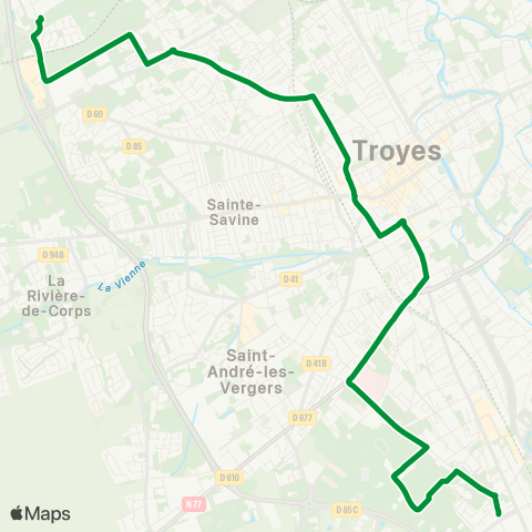 TCAT La Chapelle - Chartreux map