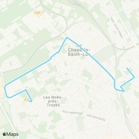 TCAT - Lignes scolaires Chantereigne - Alagiraude map