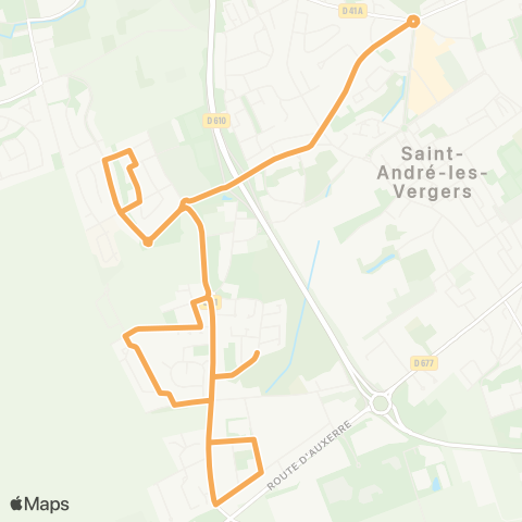 TCAT - Lignes scolaires Saint André - Écoles Montier la Celle map