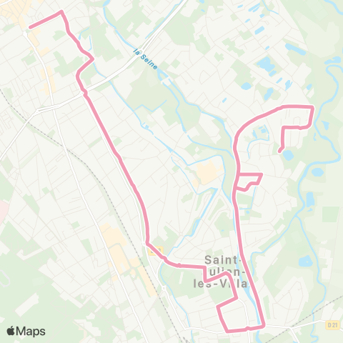 TCAT - Lignes scolaires Saint Julien - Collège Beurnonville map