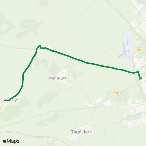 TCAT Chapelle St Luc vers Grange l Ev. - Mesnil - Macey map