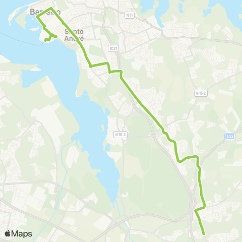 TCB Cidade Sol-Terminal map