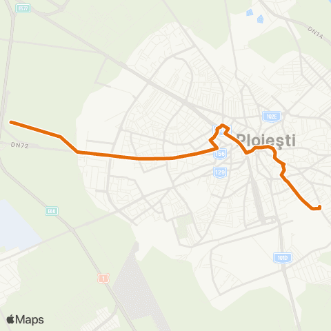 TCE Ploiești Auchan - Bariera Unirii map