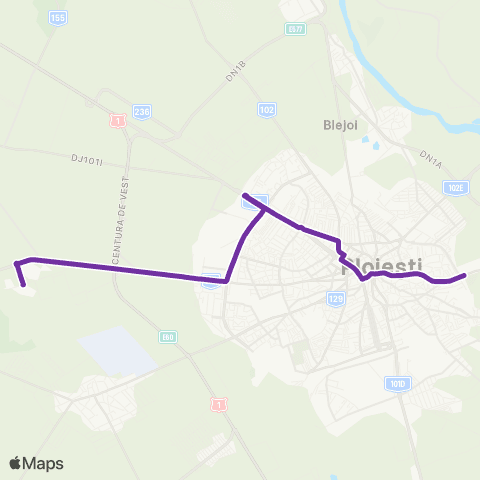 TCE Ploiești FERO I - YAZAKI map