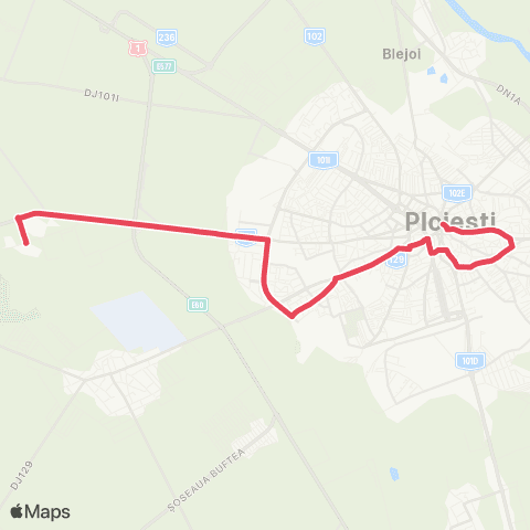 TCE Ploiești Armoniei - YAZAKI map