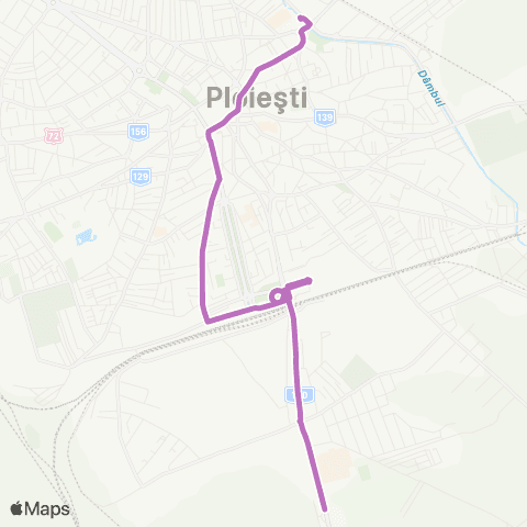 TCE Ploiești Hipodrom - Afi Palace map