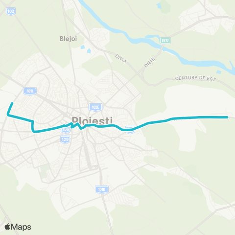 TCE Ploiești Malu Rosu - Hale Coreco map