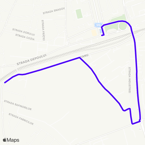 TCE Ploiești Rafinorilor - Gara Sud map