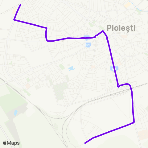 TCE Ploiești Malu Rosu - COMAT map