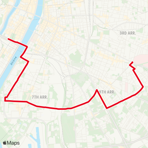 TCL Perrache - Grange blanche map