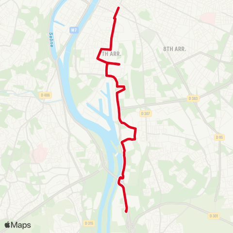 TCL Jean Macé - Saint Fons Semard map