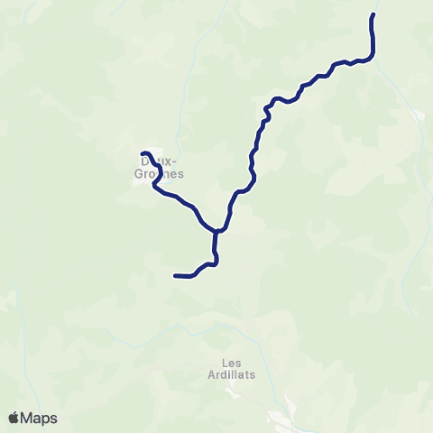 TCL Scolaires Vernay - Deux-Grosnes Monsols map
