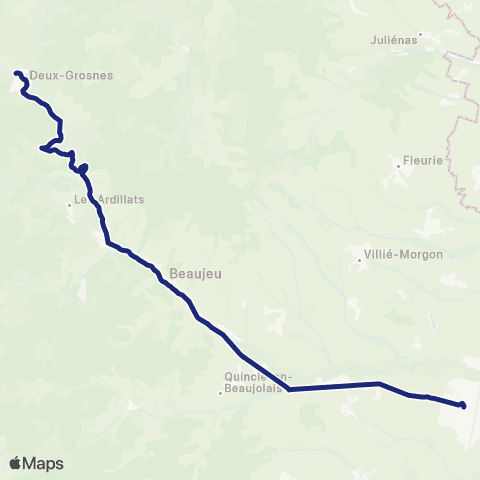 TCL Scolaires Belleville-en-Beaujolais map