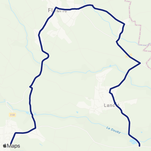 TCL Scolaires Corcelles-en-Beaujolais - Villie-Morgon map