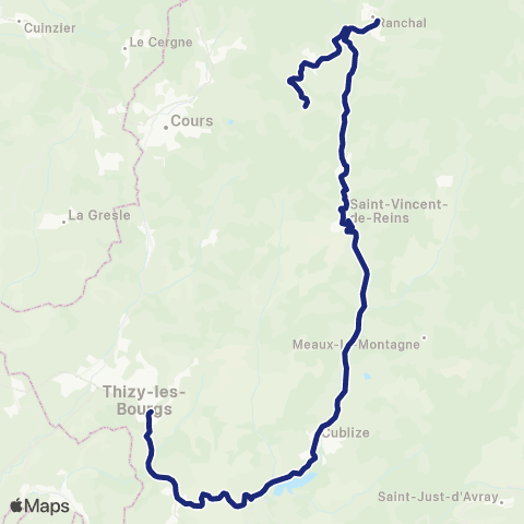 TCL Scolaires Thel les Forêts - Lycée F. Mansart map
