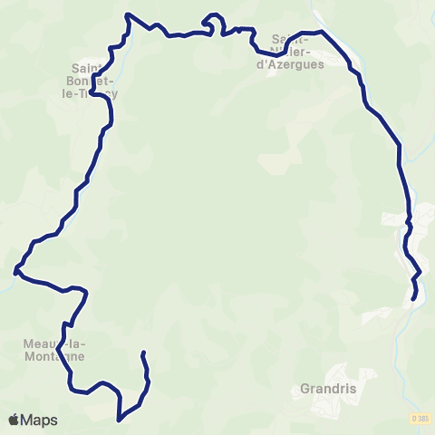 TCL Scolaires Le Goujon - Lamure sur Azergues Collège map
