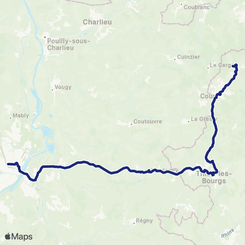 TCL Scolaires Cours le Bourg - Roanne Pl. Louis Flandre map