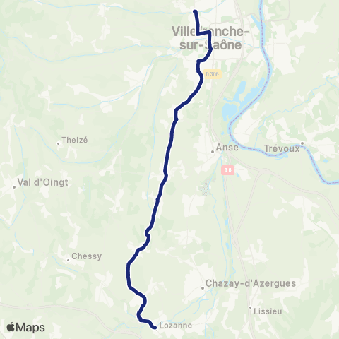 TCL Scolaires Lachassagne / Marcy - Gleizé map