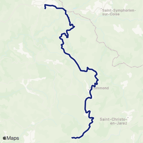 TCL Scolaires Haut du Bourg - Gare routière du Plasson map