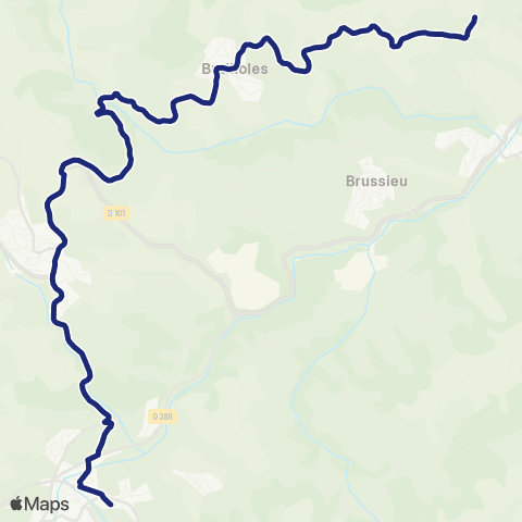 TCL Scolaires Le Grenier - Collège du Val d'Argent map