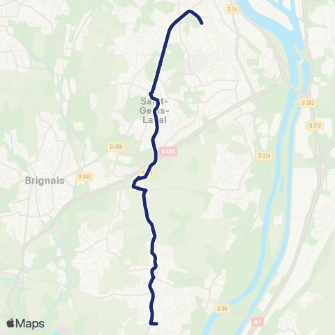 TCL Scolaires St-Thom. d'Aquin & ND Bon Conseil (Oullins & St-Genis-Laval) map