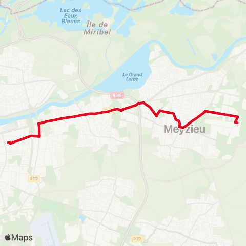 TCL Bus Relais Tramway T3 map