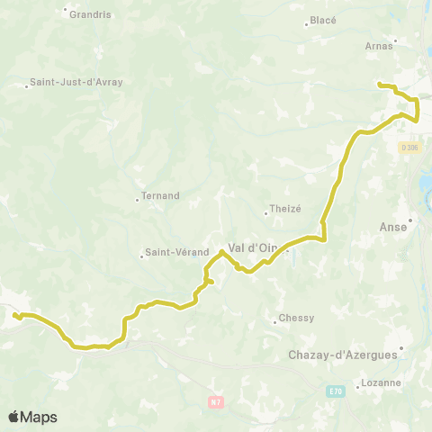 TCL Gare de Tarare - Charmilles map