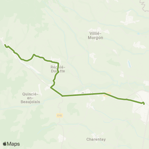 TCL Beaujeu - Belleville-en-Beaujolais map